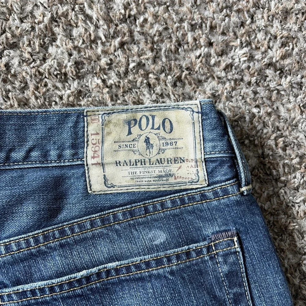 Vintage Polo Ralph Lauren Classic 867 Jeans Mens 34x34 Straight Leg Medium Blue